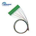 Durable Fiber Optic Pigtail 12 Color Beam With ST/APC Or FC/APC Connector