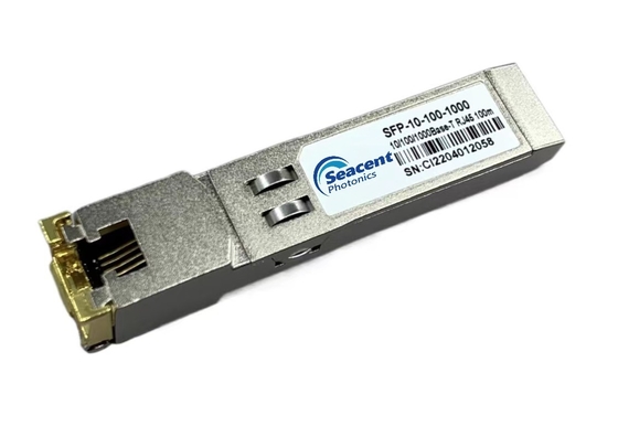 10/100/1000base-t SFP-Koperzendontvanger Hete Pluggable 0.01-1.25Gb/S 100m