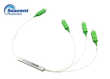 Optische PLC van de Seacentvezel Splitser, 1x3-Plc Minitype met SC/APC-Schakelaar