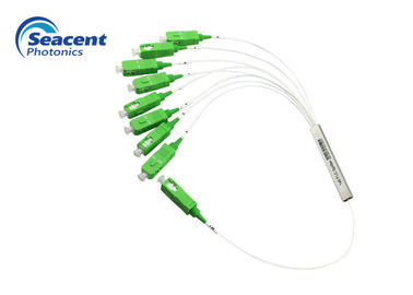 Lage PLC van het Toevoegingsverlies Optische Vezelsplitser, Plc van de Staalbuis 1x8 Splitser