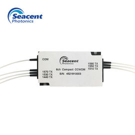 Optische Vezel 6CH CCWDM Mux Demux met Schakelaartype van LC/APC, Hoge Stabiliteit