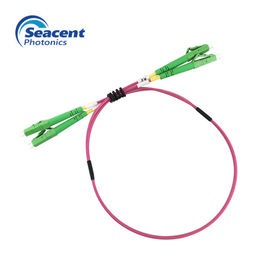 1.5m 3.0mm het Koordlc LC Duplex Multimode van het Vezel Optische Flard, APC Pools